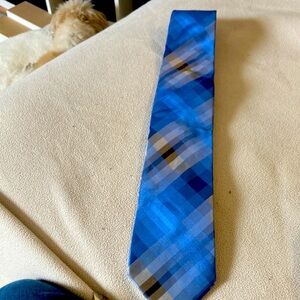 Kenneth Cole Reaction multi blue and grey tie